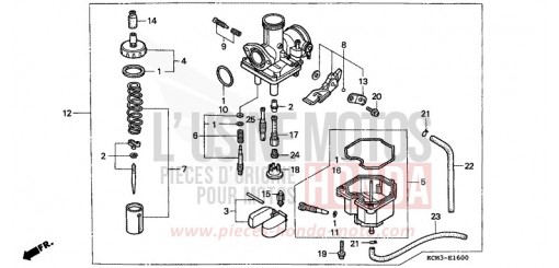 CARBURATEUR XLR125RW de 1998